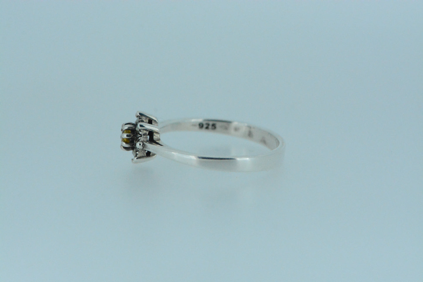 Citrine Flower Ring