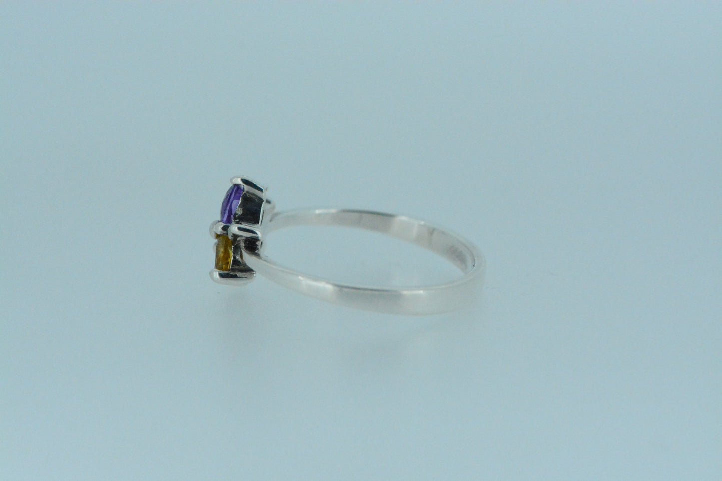 Multicolour Trio Flower Petal Ring