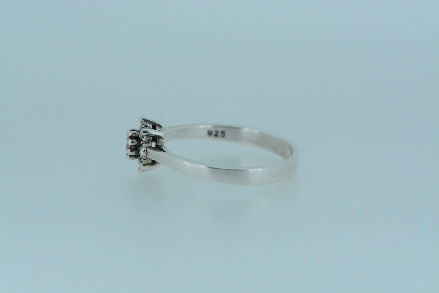 Pink Topaz Mini Flower Ring