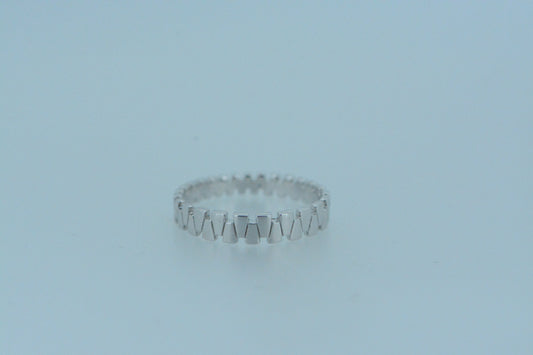 Silver Patterned Ring
