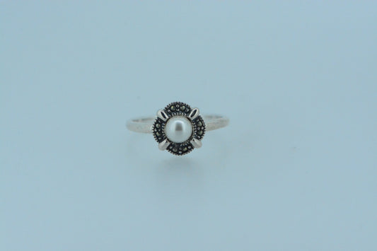 Pearl & Marcasite Ring