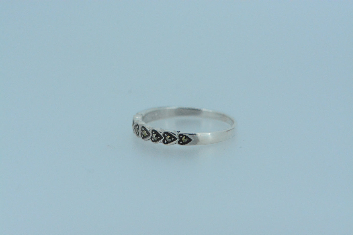 Marcasite Hearts Ring