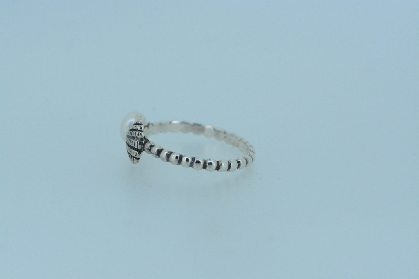 Pearl & Shell Silver Ring