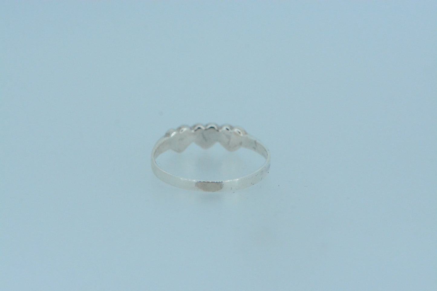 Triple Marcasite Hearts Ring