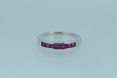 Ruby Sterling Silver Rings