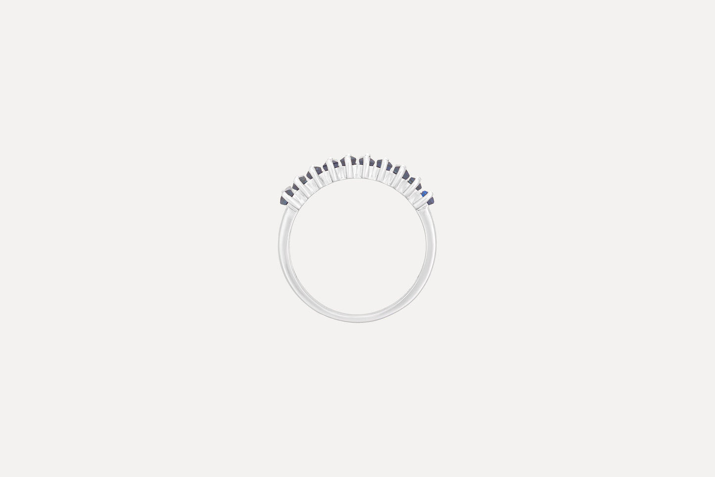 Blue Baguette Sapphire Eternity Ring