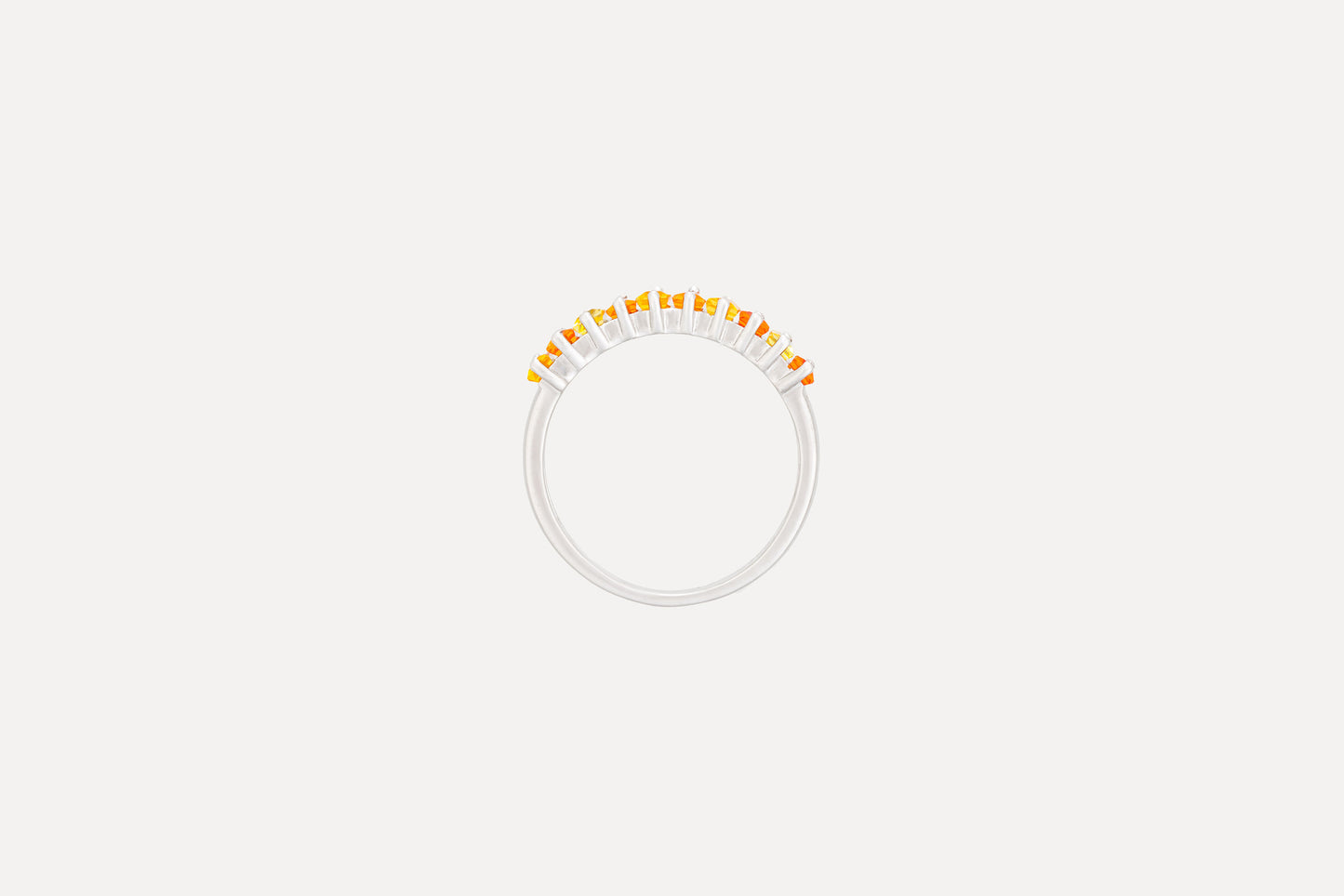 Orange & Yellow Sapphire Ring