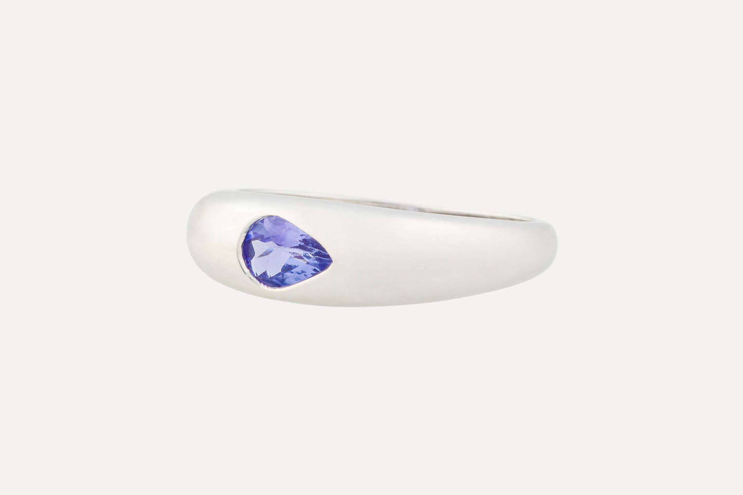 Tanzanite Waterdrop Dome Ring