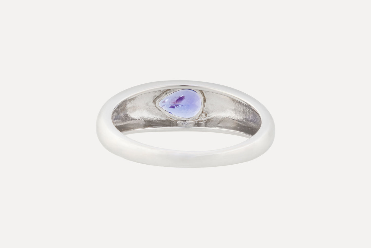 Tanzanite Waterdrop Dome Ring