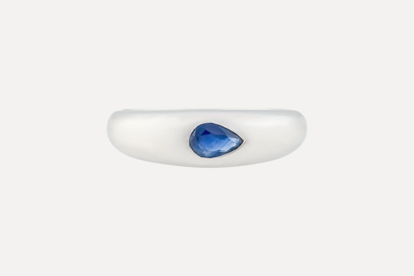 Blue Sapphire Waterdrop Ring