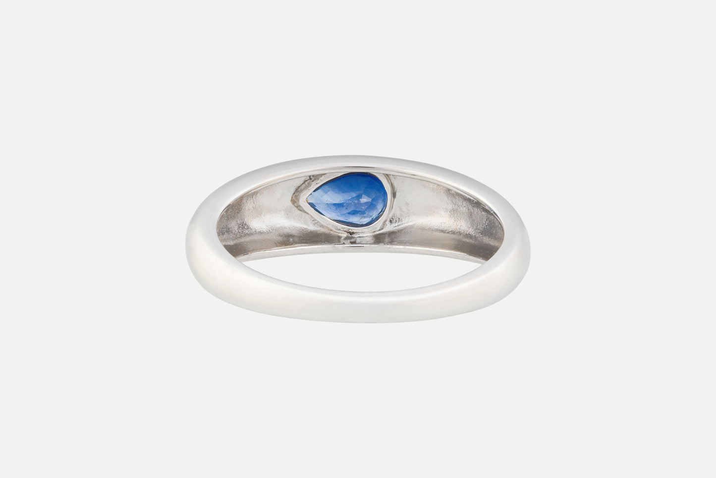 Blue Sapphire Waterdrop Ring