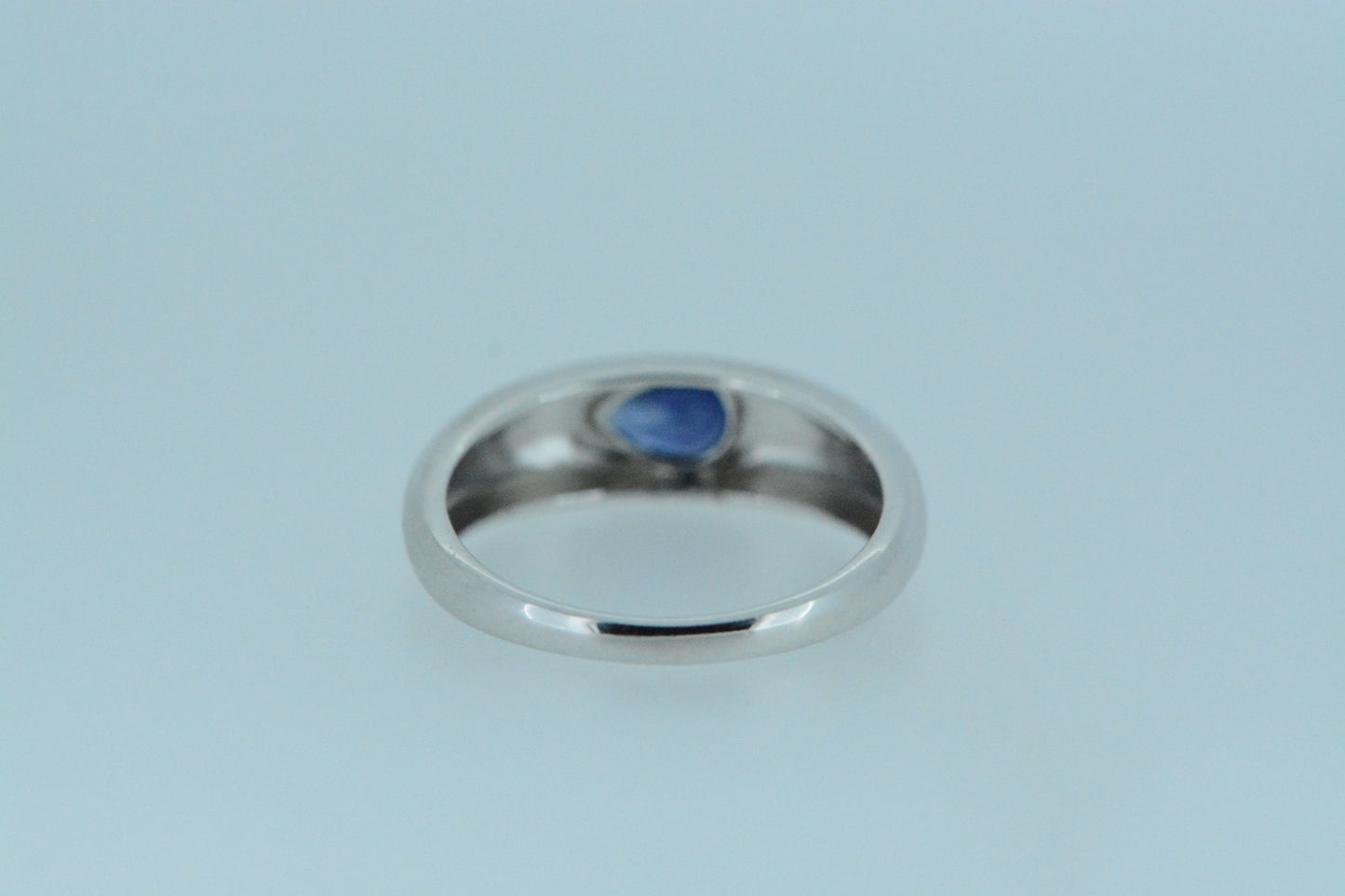 Blue Sapphire Teardrop Ring