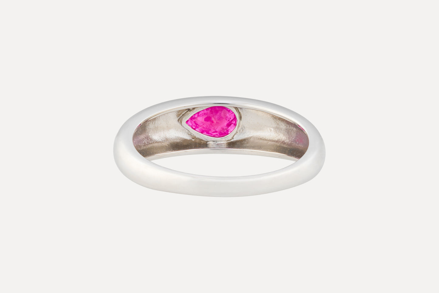 Mozambique Ruby Waterdrop Dome Ring