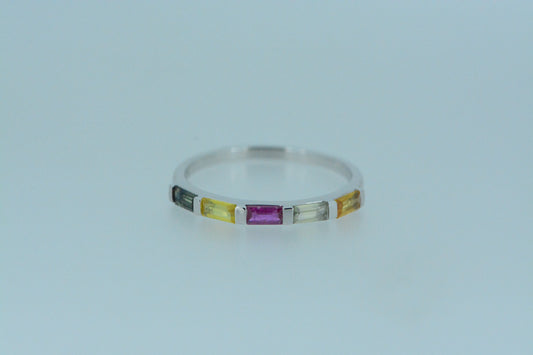 Multi Coloured Sapphire Ring