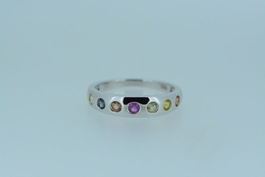 Multi Coloured Sapphire Ring