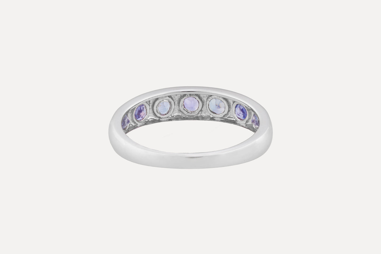 Tanzanite Half Eternity Ring