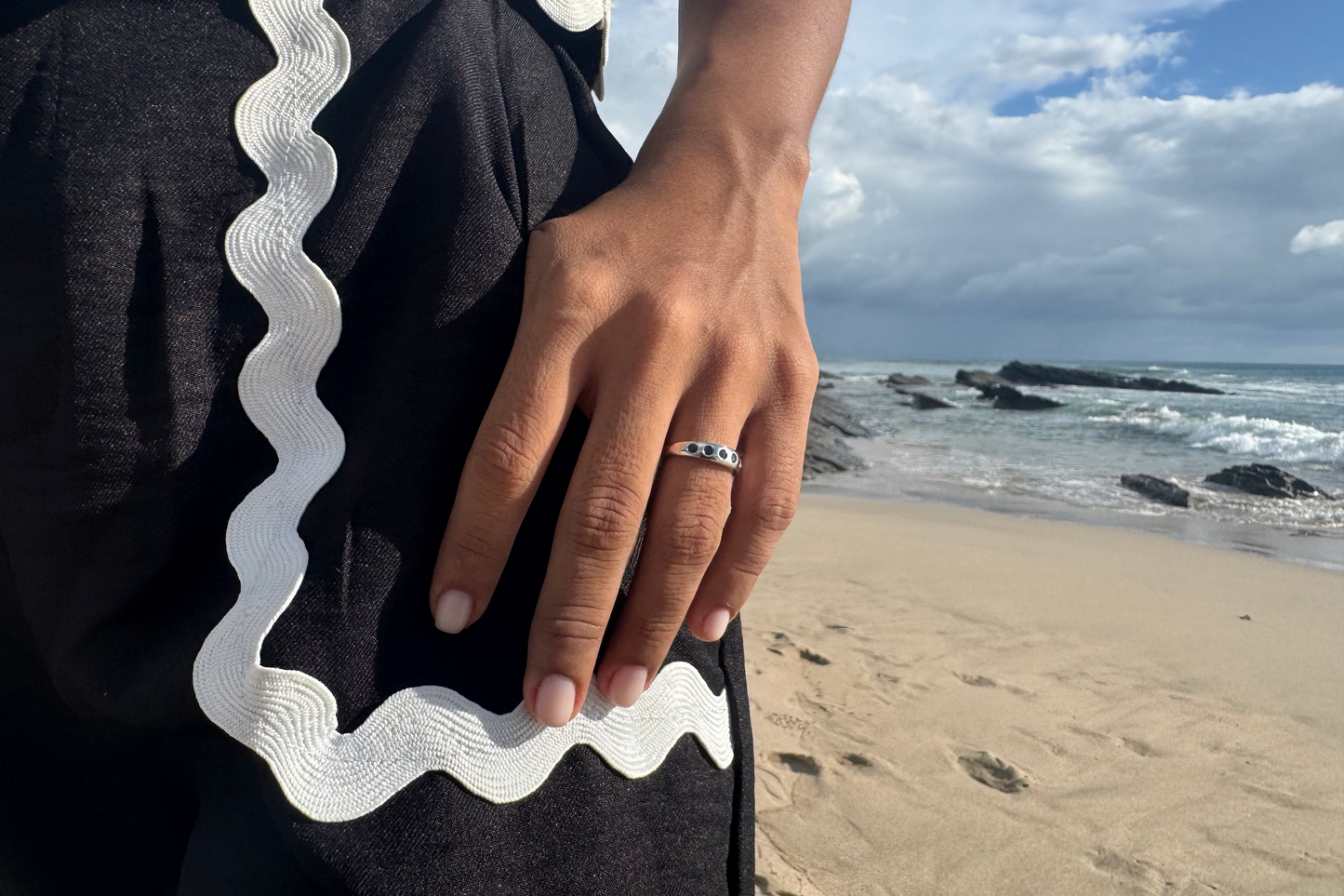 Blue Sapphire Eternity Ring
