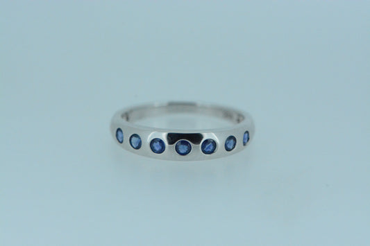 Blue Sapphire Silver Ring