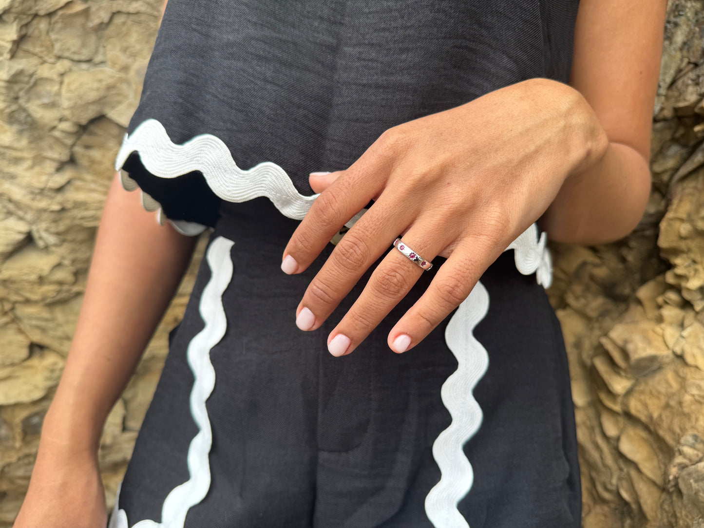 Burma Ruby Eternity Ring