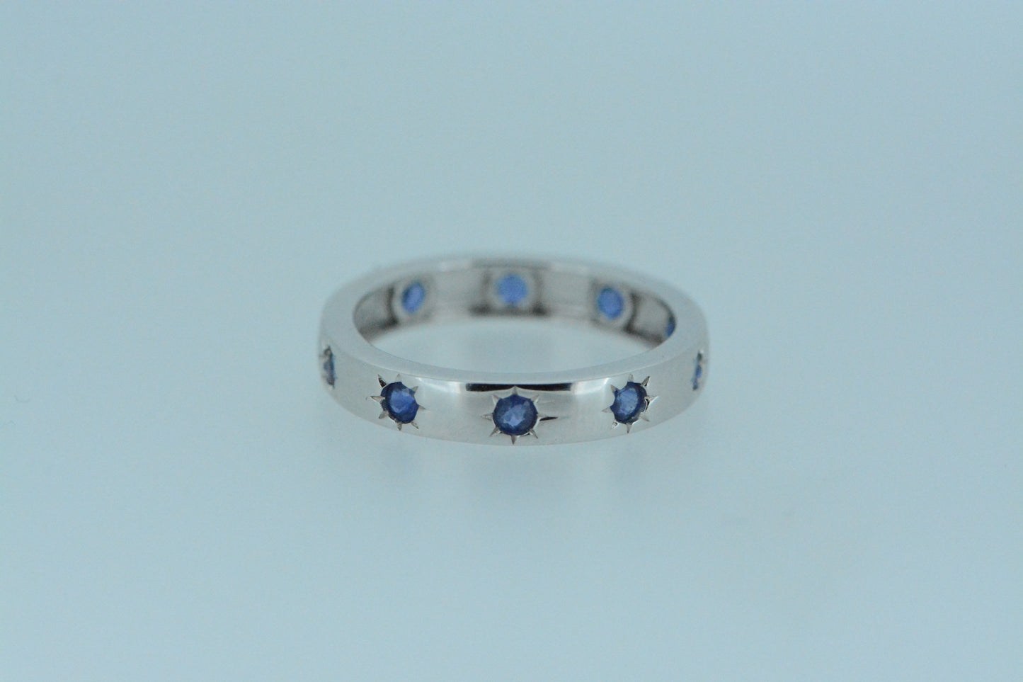 Blue Sapphire Eternity Ring