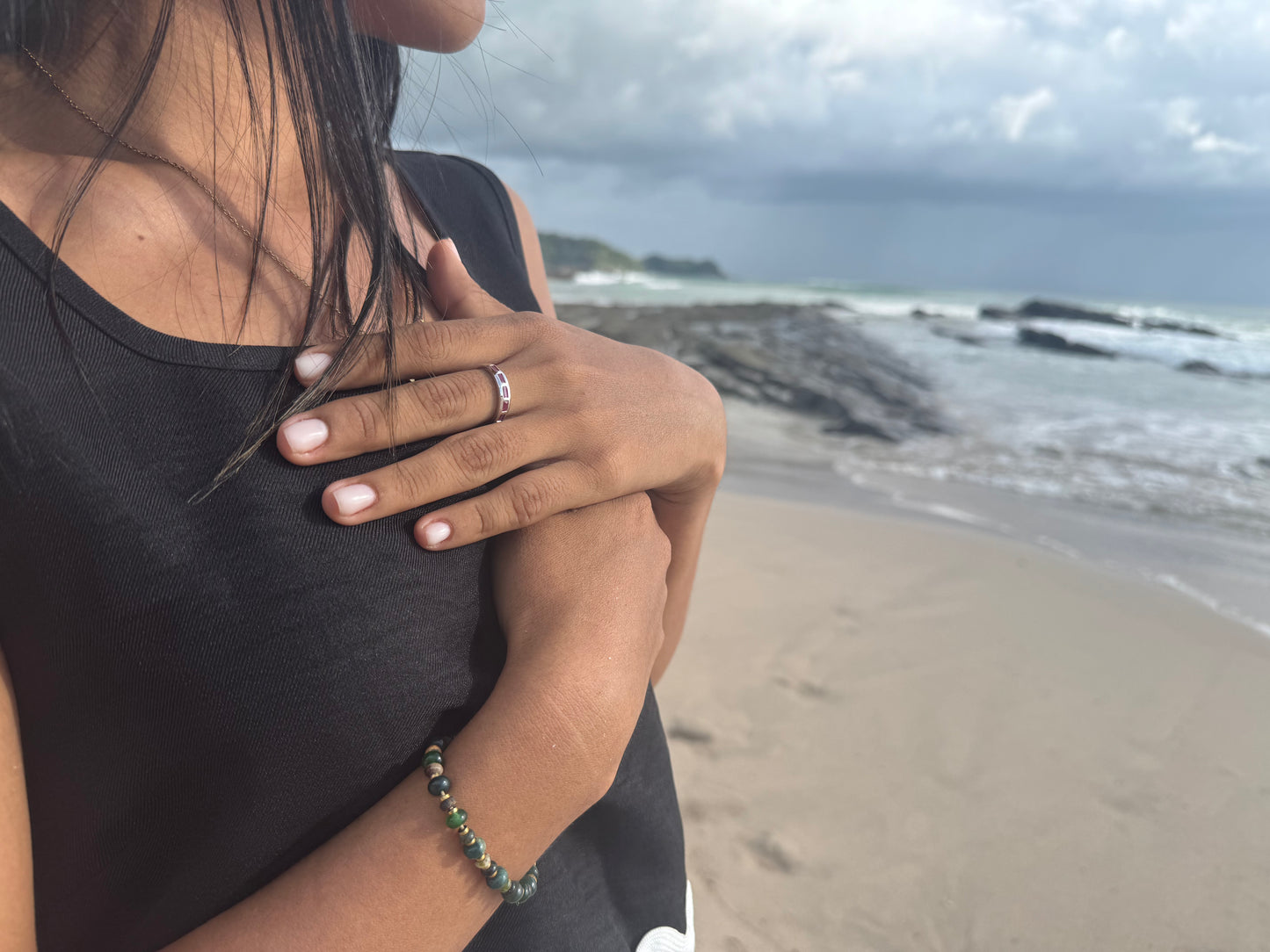 Burma Ruby Half Eternity Ring