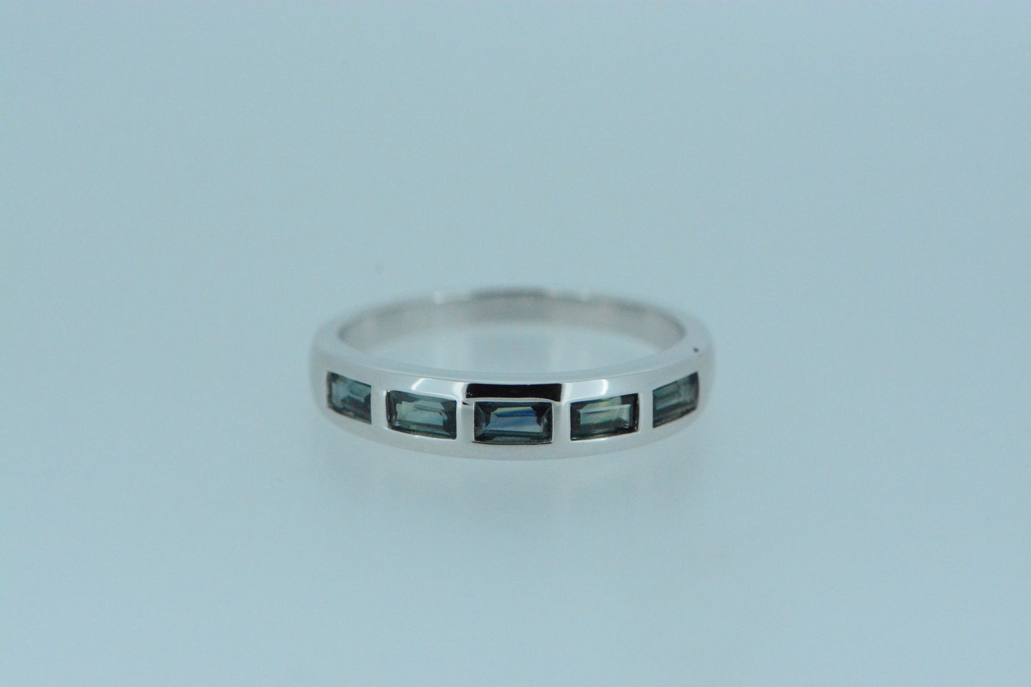 Blue Sapphire Silver Ring