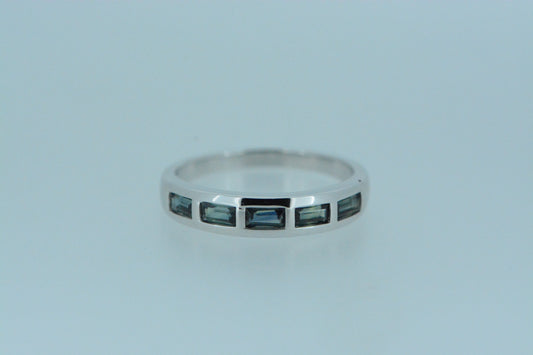 Blue Sapphire Silver Ring