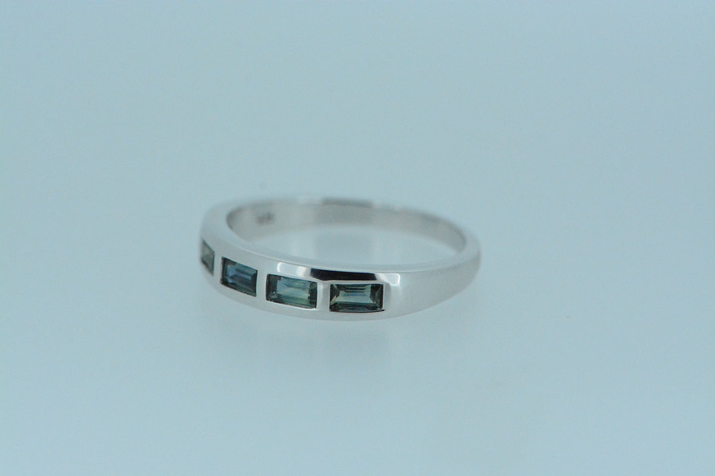 Blue Sapphire Silver Ring