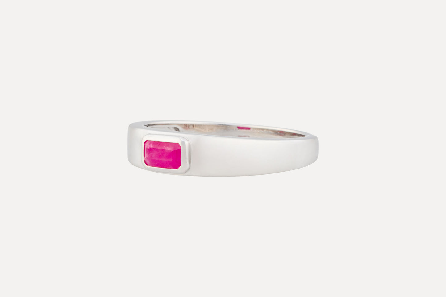 Ruby Silver Ring