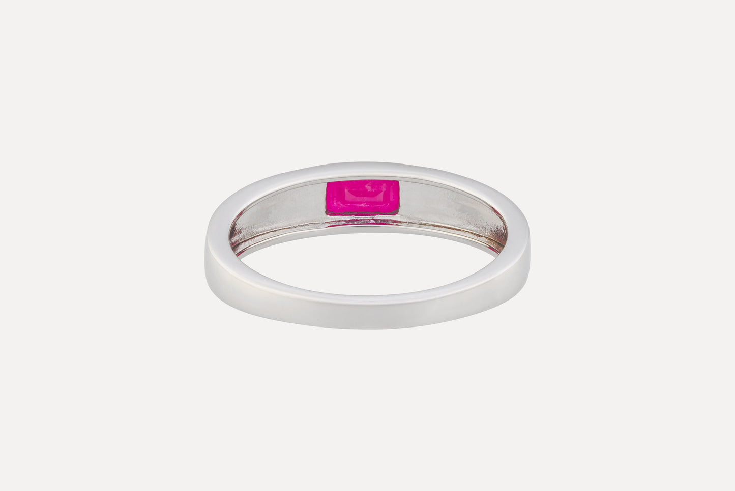 Ruby Silver Ring