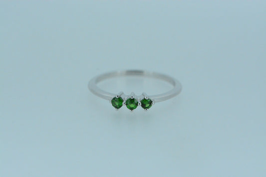 Tsavorite Trilogy Ring