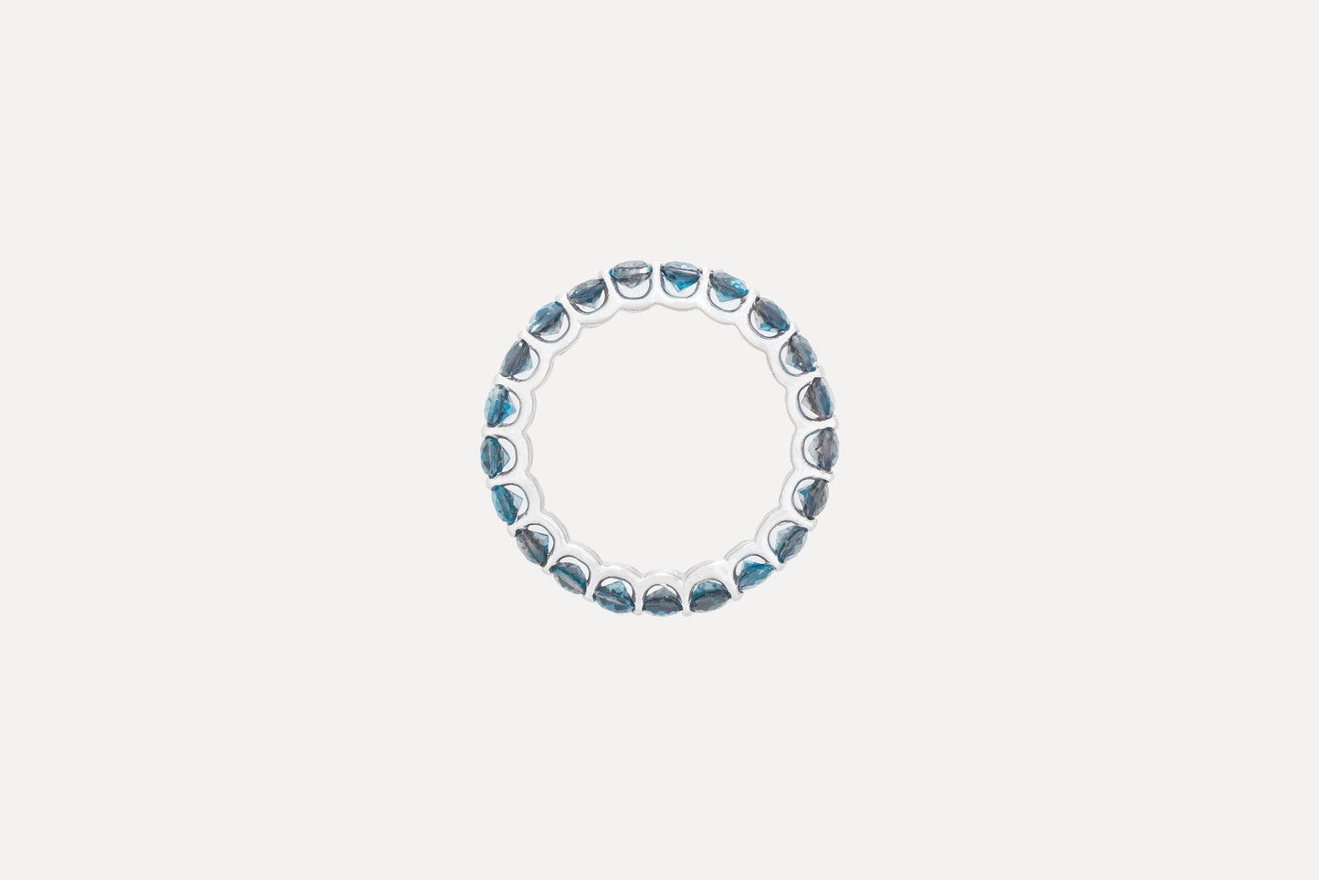 London Blue Topaz Eternity Ring