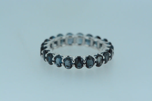London Blue Topaz Eternity Ring