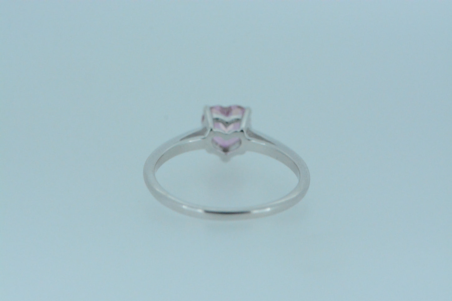 Pink Topaz Heart Shape Ring