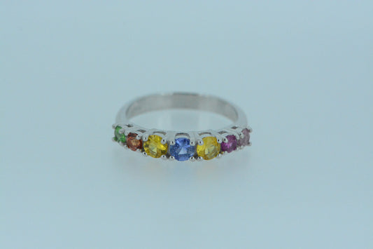 Multi Coloured Sapphire Ring