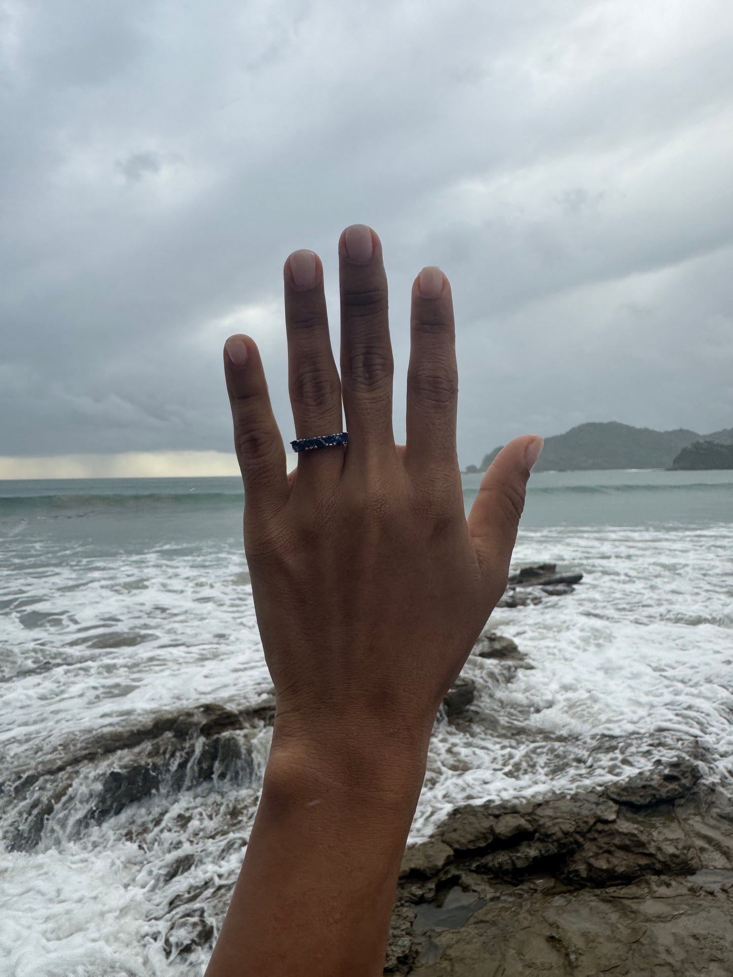 Sapphire Half Eternity Ring