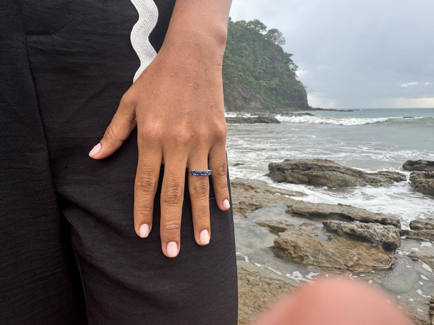 Sapphire Half Eternity Ring