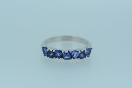 Sapphire Half Eternity Ring