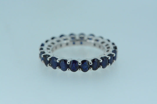 Blue Sapphire Eternity Ring