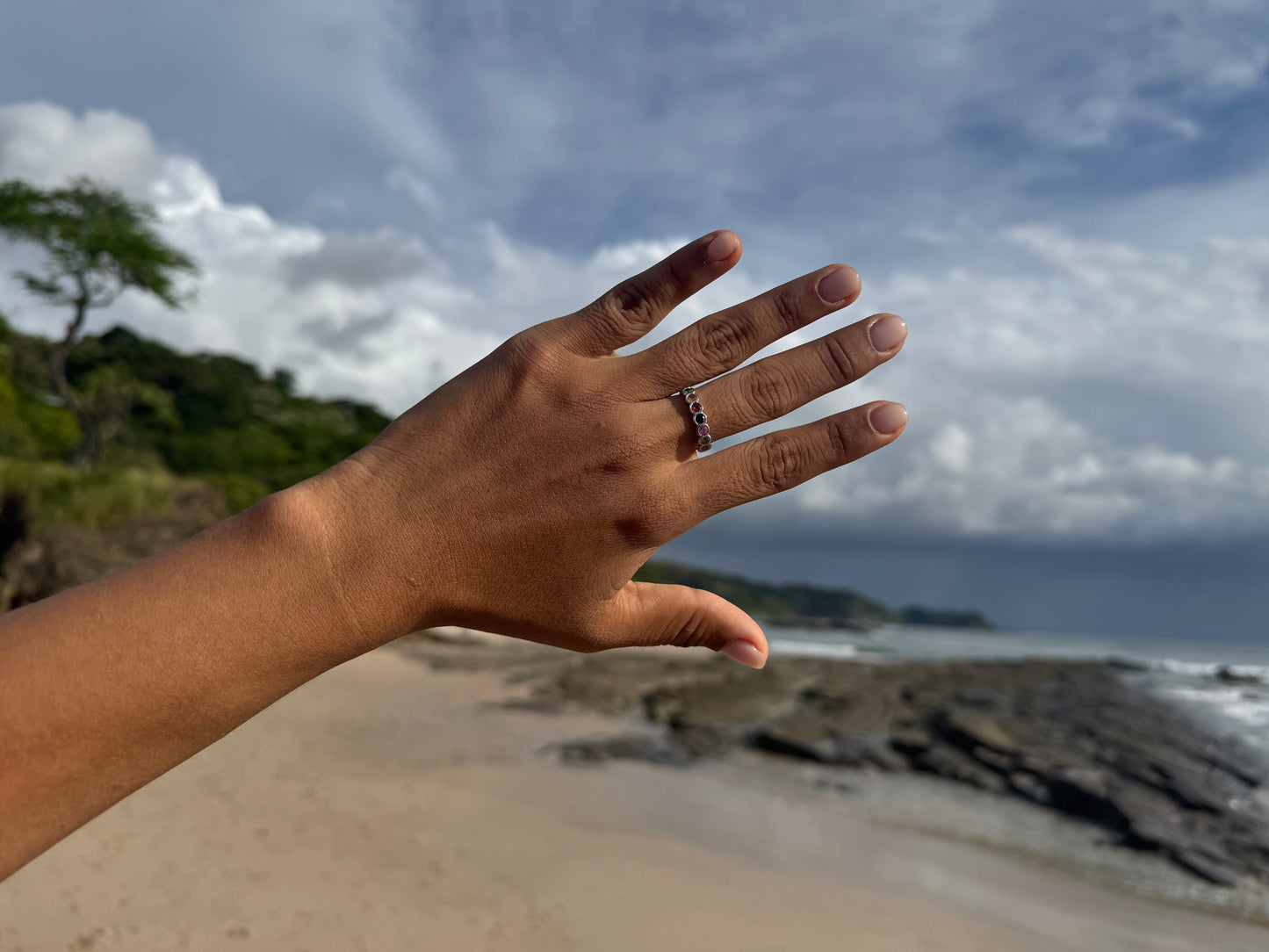 Multi Coloured Sapphire Ring
