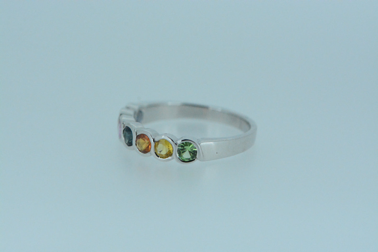 Multi Coloured Sapphire Ring