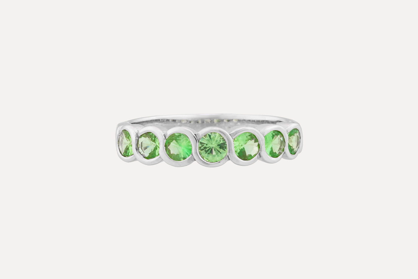 Tsavorite Silver Ring
