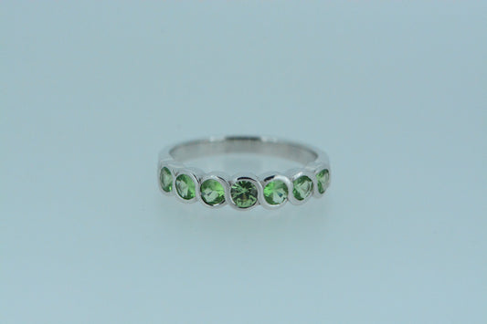 Tsavorite Silver Ring