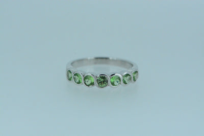 Tsavorite Sterling Silver Rings