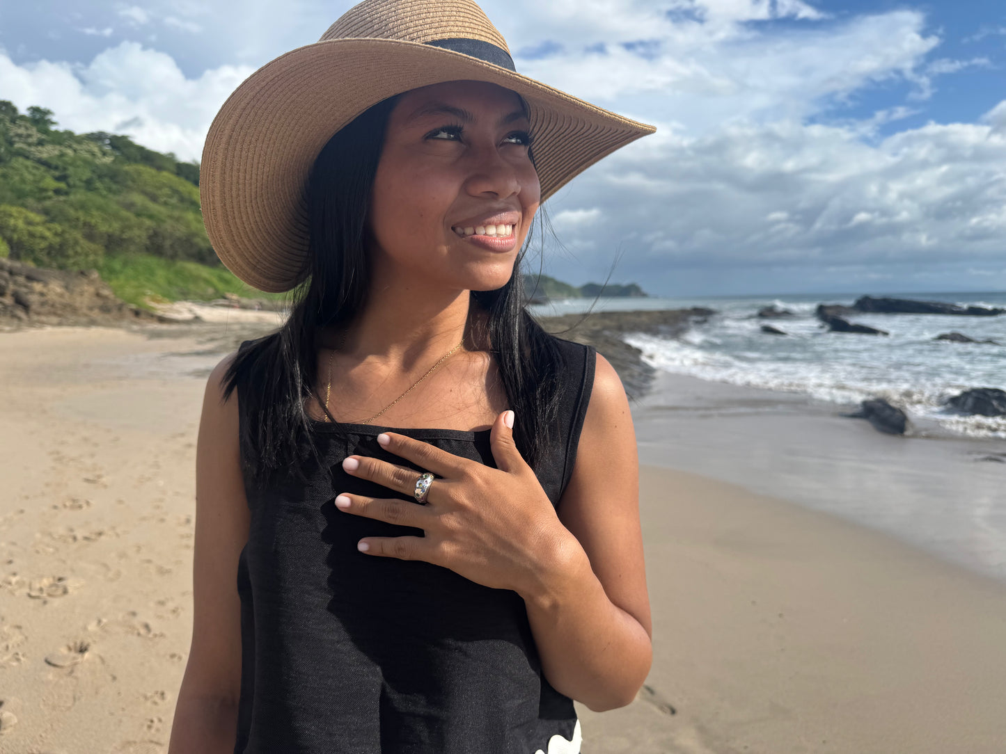 Multi Coloured Sapphire, Ruby & Tsavorite Dome Ring