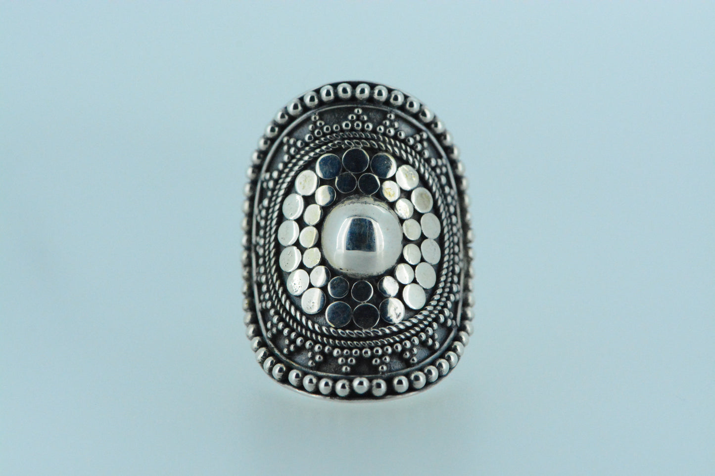 Chunky Balinese Shield Ring