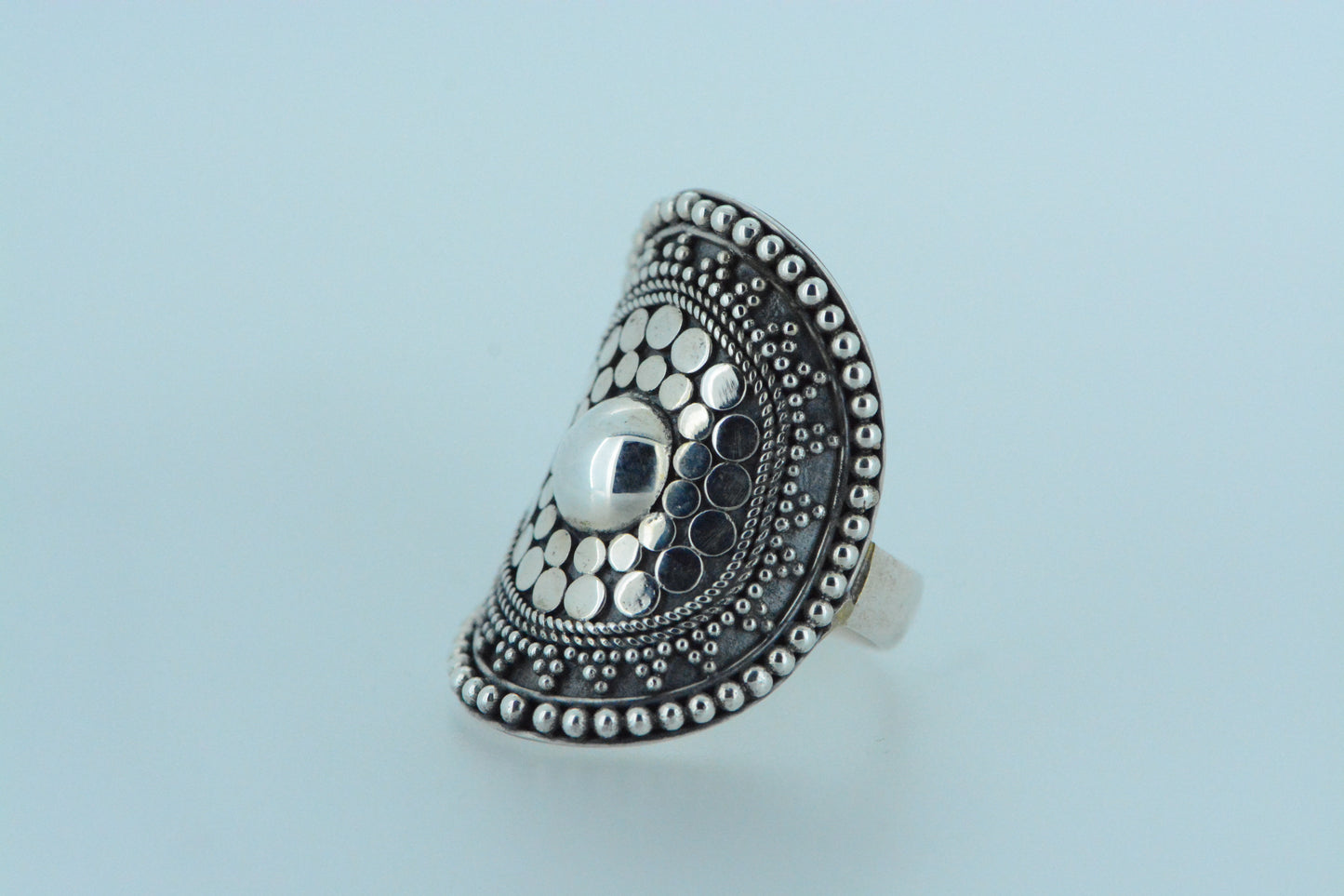 Chunky Balinese Shield Ring