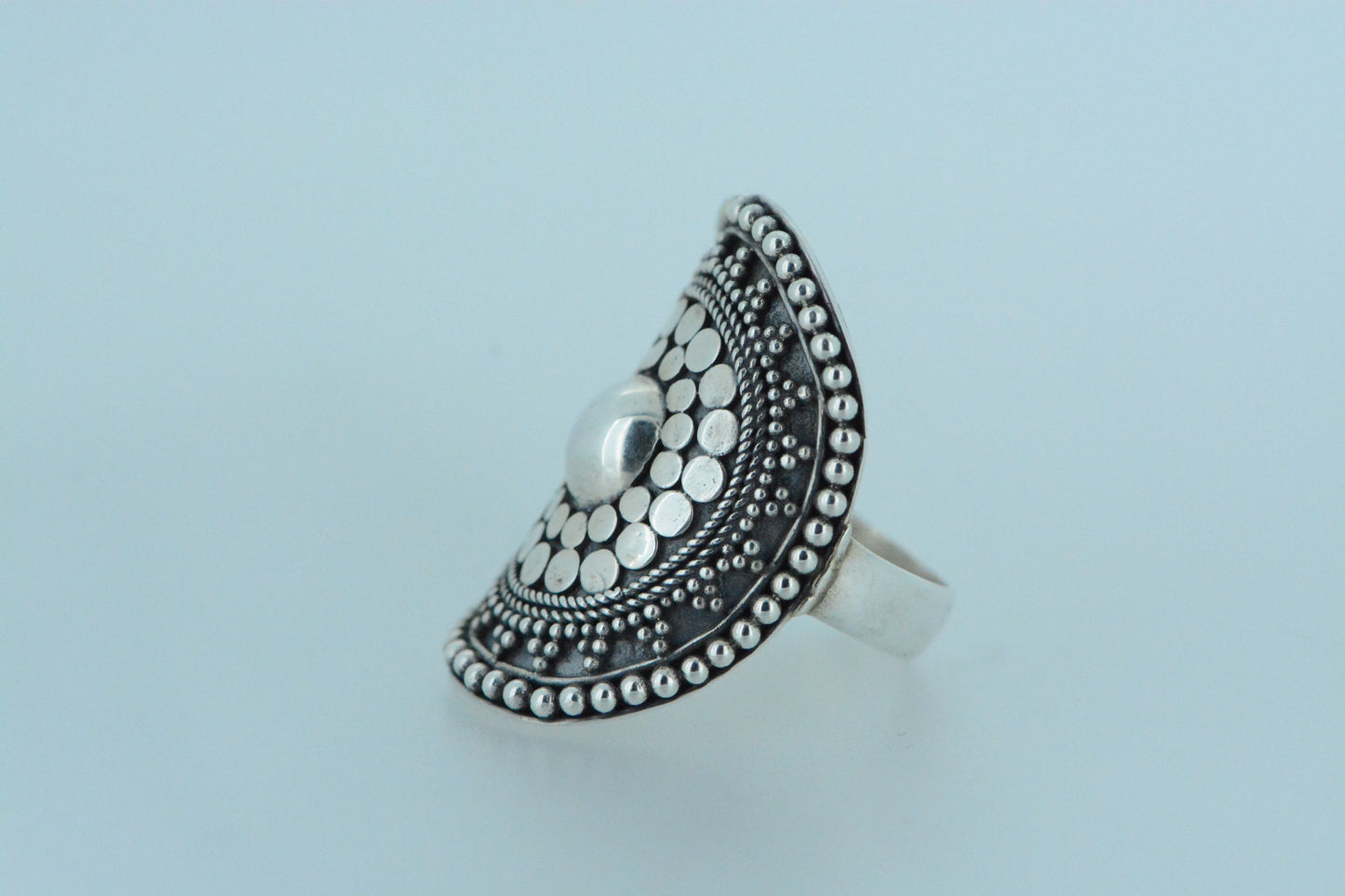 Chunky Balinese Shield Ring
