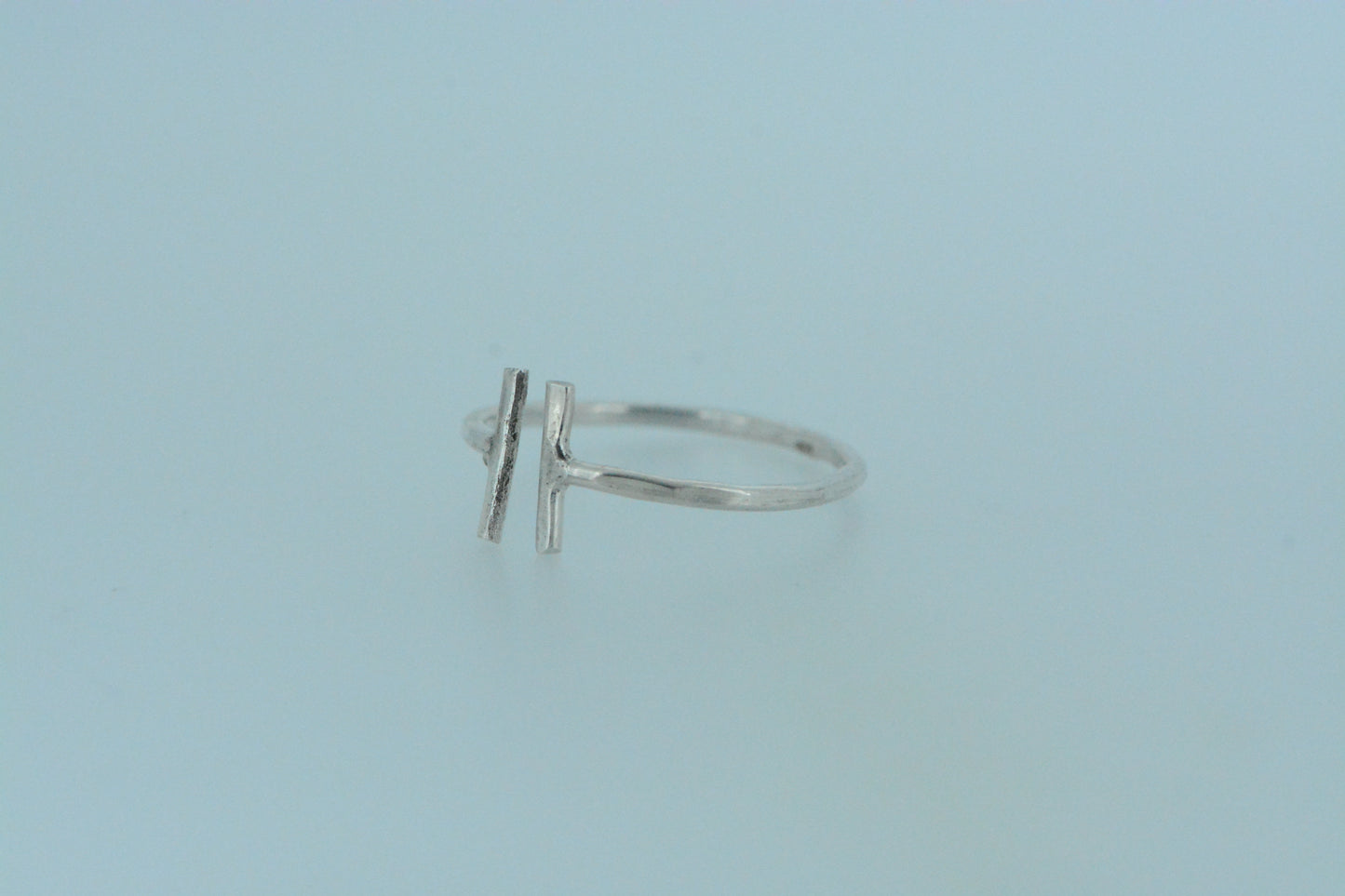 Open Parallels Silver Ring