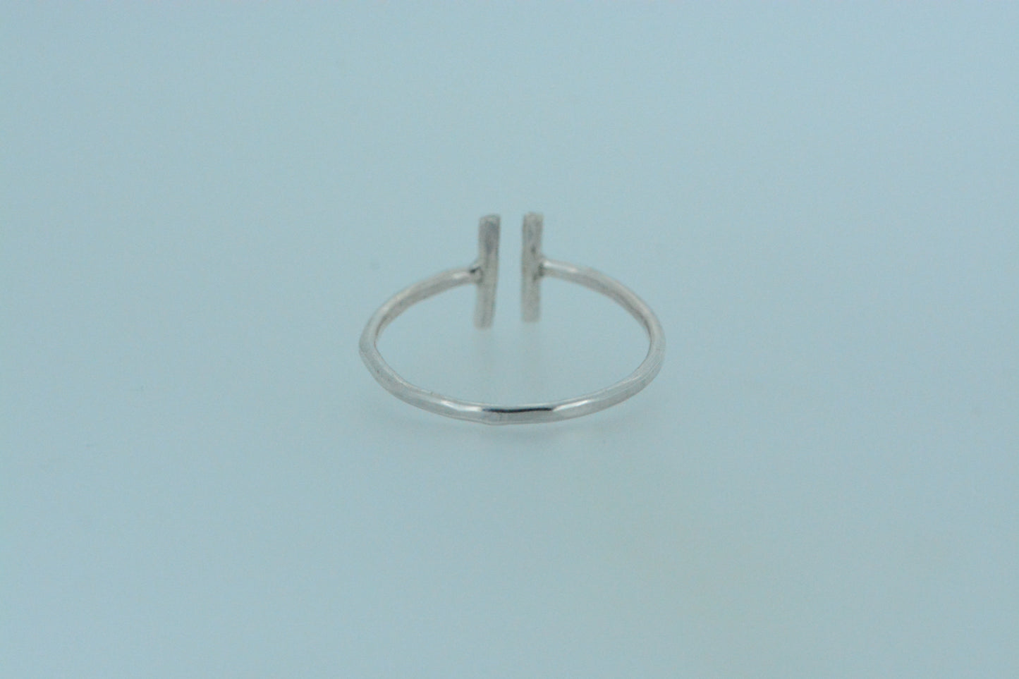 Open Parallels Silver Ring